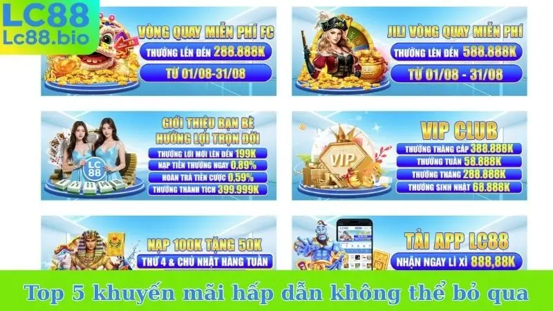 Top 5 khuyến mãi hấp dẫn không thể bỏ qua